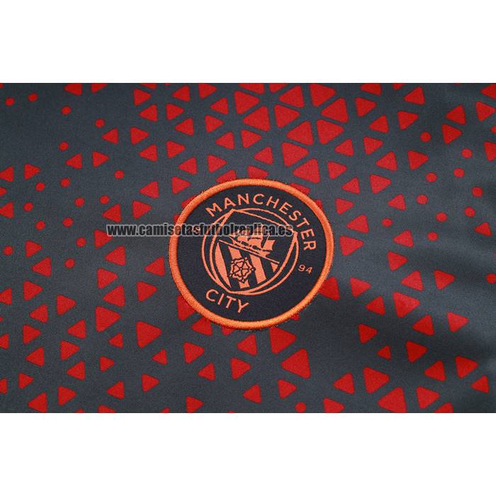 Chandal del Manchester City Manga Corta 2023-24 Rojo - Pantalon Corto